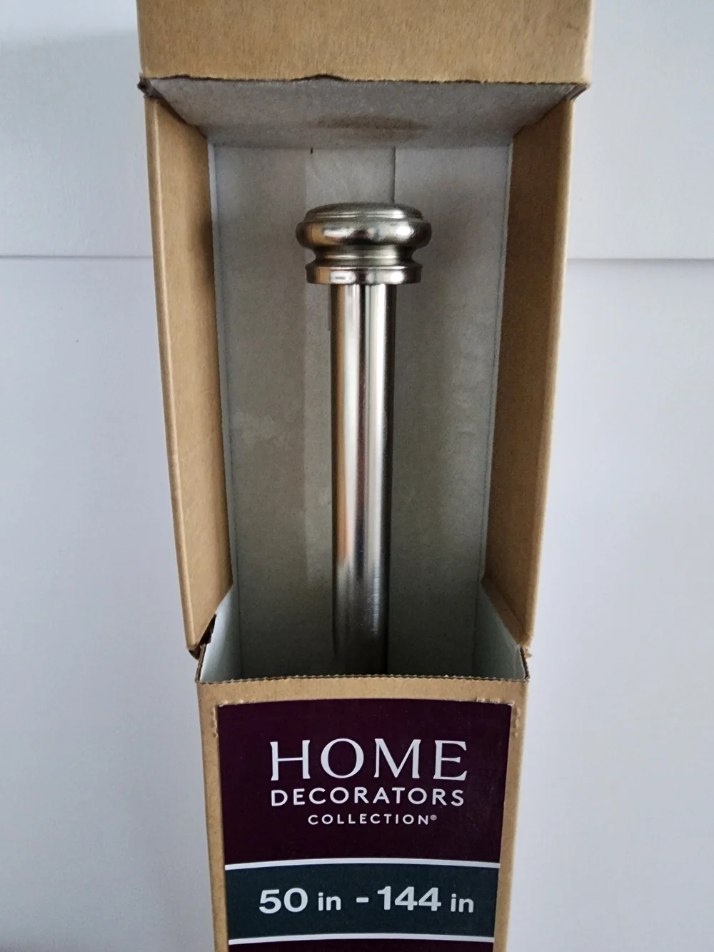 roth  allen + roth Brookvale 72-in to 144-in Brushed nickel Steel Double Curtain